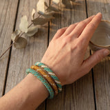 Bracelet népalais Trio Alignement profond