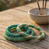 Bracelet népalais Trio Cœur ouvert
