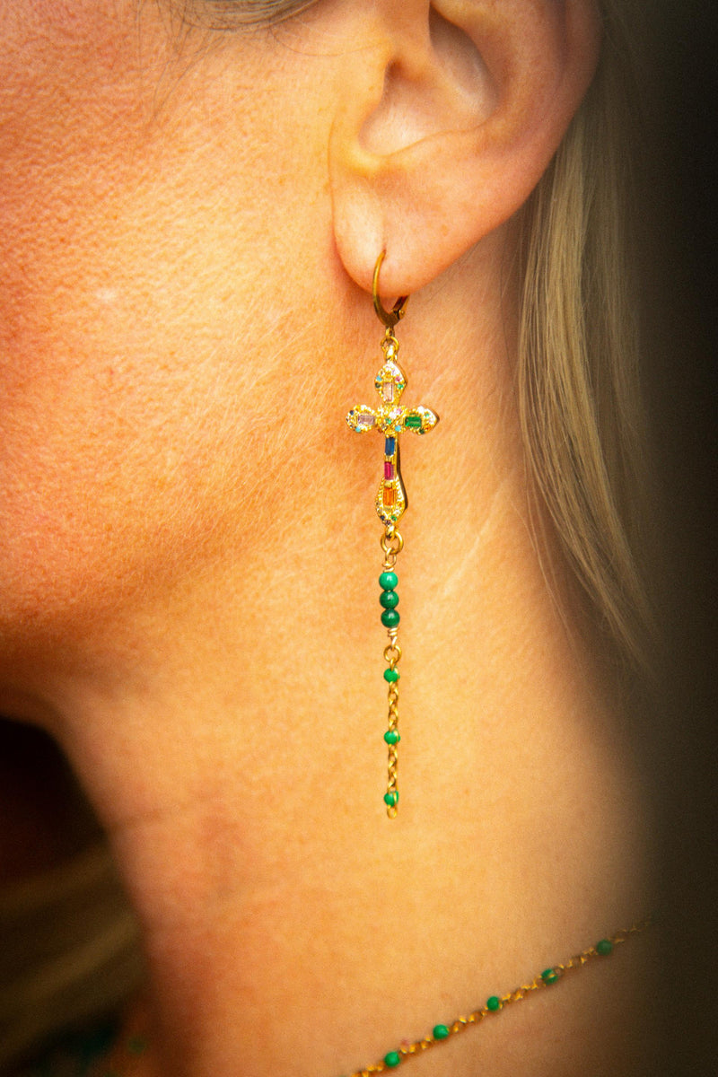 Boucles d’oreilles Croix – Collection Inner Light