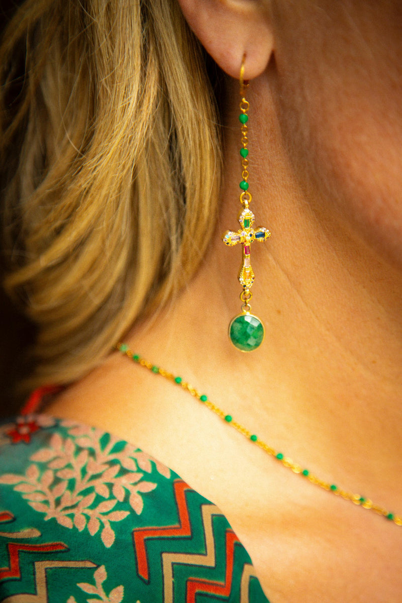 Boucles d’oreilles Croix – Collection Inner Light