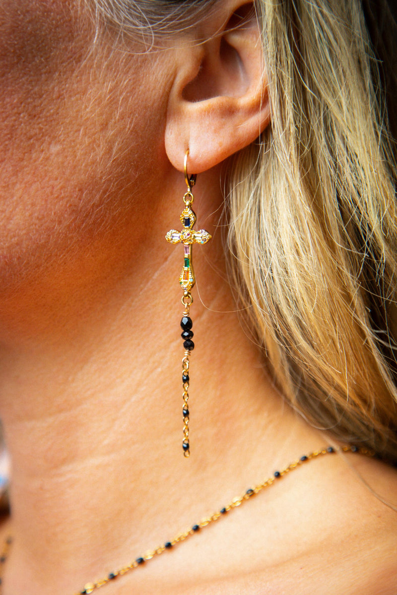 Boucles d’oreilles Croix – Collection Inner Light