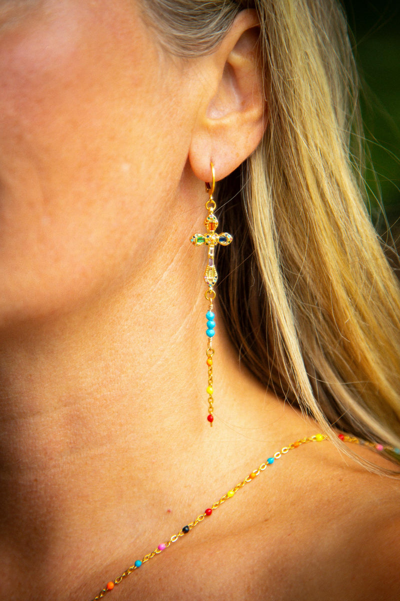 Boucles d’oreilles Croix – Collection Inner Light