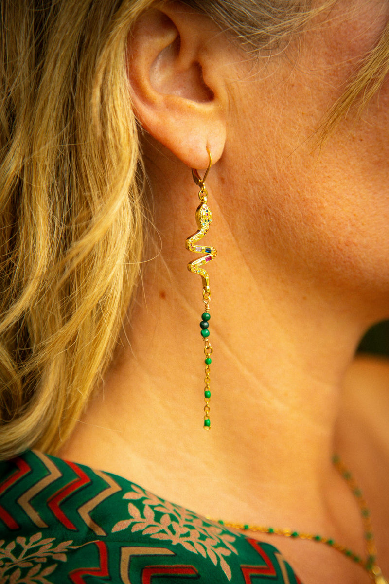 Boucles d’oreilles Serpent – Collection Inner Light