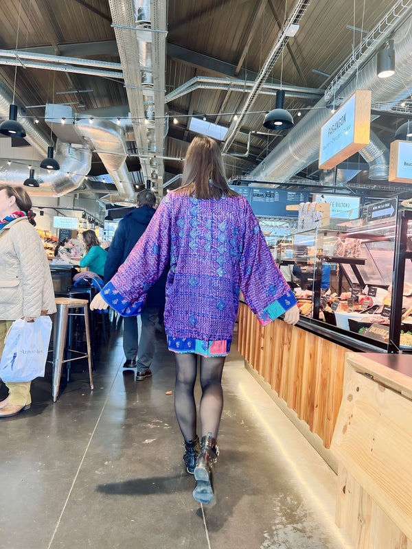 Anaya short reversible kimono