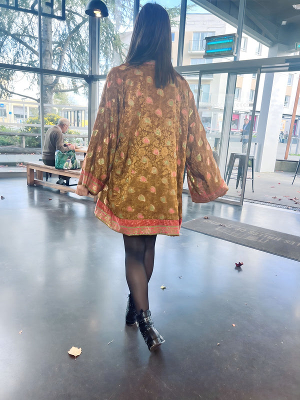 Calie reversible short kimono