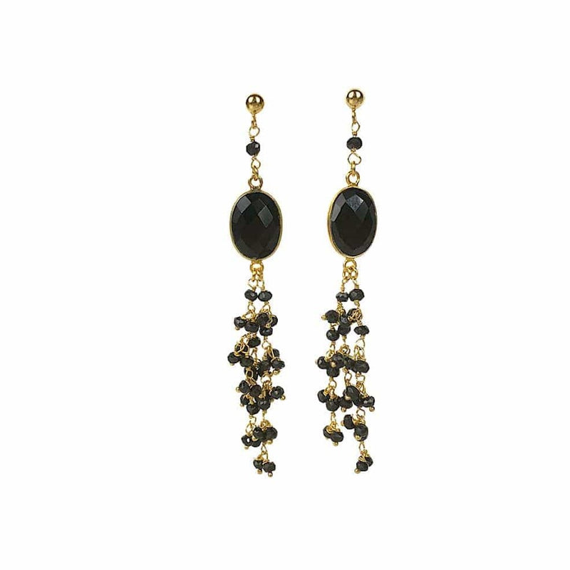 PALOMA-AGATE AND SPINEL EARRINGS