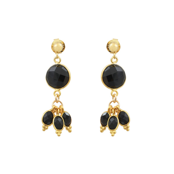 Pondicherry earrings - onyx