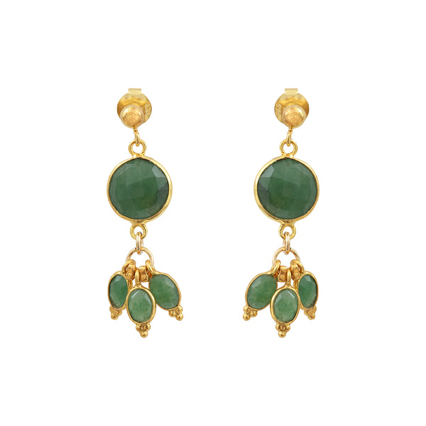 Pondicherry earrings - aventurine