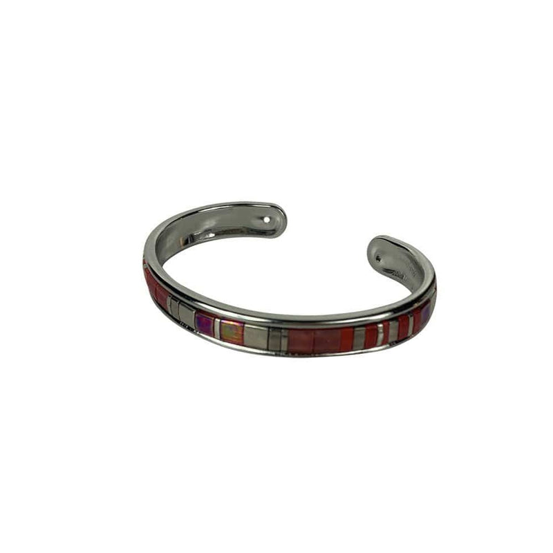 ANITYA LOVE SILVER RED BANG BRACELET