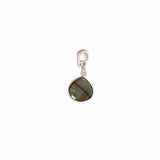 CHARM HEART LABRADORITE ARGENT - Claire Berteau Bijoux